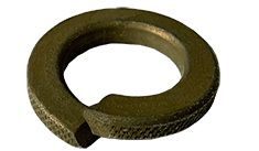 M3 Split Lock Washer Din 127B, Steel, Zinc Yellow (Box of 15,000)