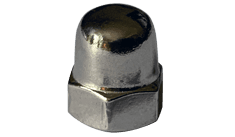 M6-1.0 Domed Cap Acorn Nut Din 1587, 316 Stainless Steel (Box of 2,000)