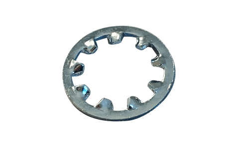M3.5 Internal Tooth Lock Washer Din 6797J, Steel, Zinc Clear (Box of 10,000)