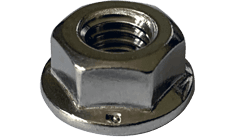 M4-0.7 Flange Nut, DIN 6923, Non-Serrated, 316 Stainless Steel (Box of 3,000)