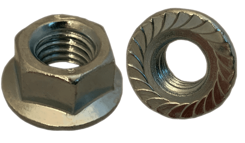 M4-0.7 Serrated Flange Nut DIN 6923, Class 8, Steel, Zinc Clear (Box of 9,000)