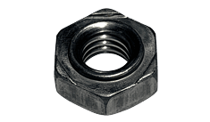M8-1.25 Din 929 Hex Weld Nut, Steel, Plain (Box of 4,000)