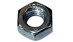 M10-1.50 Finished Hex Nut, DIN 934, Class 10, Steel, Zinc Clear (Box of 1,000)