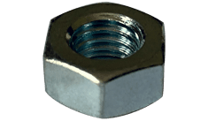 M5-0.8 Finished Hex Nut DIN 934, Class 6, Steel, Zinc Clear (Box of 9,000)
