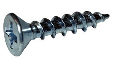 #6-13 x 5/8" Phillips Flat Head Deep Thread Cabinet Screw, Steel, Zinc Clear - FT (Box of 10,000)