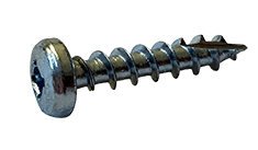 #10-9 x 1/2" Phillips Pan Head Deep Thread Cabinet Screw, Type 17, Steel, Zinc Clear - FT (Box of 7,000)