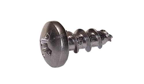 #8-11 x 3/8" Phillips Drive Pan Head Deep Thread Cabinet Screw, 410 Stainless Steel (Box of 5,000)