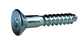 #6-18 x 2-1/2" Square Drive Flat Head Wood Screw, Steel, Zinc Clear (Box of 2,500)