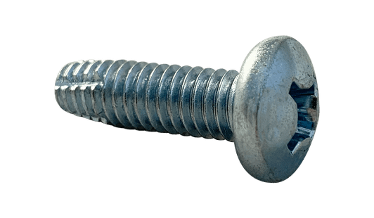 #4-40 x 1/4" Pan Head Phillips Thread Cutting Screw Type F, Steel Zinc Clear (Box of 10,000)