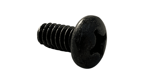#8-32 x 1" Pan Head Phillips Thread Cutting Screw Type F, Steel Black Oxide (Box of 6,000)