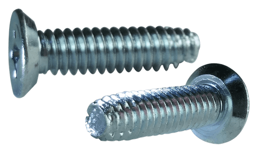 #10-24 x 1/2" Flat Head, Undercut Phillips Thread Cutting Screw Type F, Steel Zinc Clear (Box of 10,000)