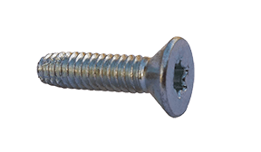 1/4"-20 x 2-1/4" Flat Head Torx (6-Lobe) Thread Cutting Screw Type F - Floor Board, Steel Zinc Clear (Box of 1,000)
