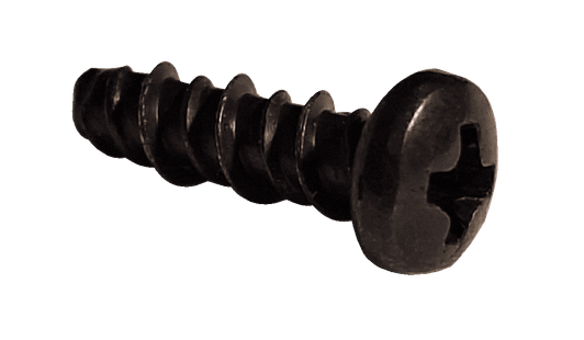 #4-24 x 3/8" Phillips Pan Head Sheet Metal Screw, High-Low Thread, 18-8 Stainless Steel, Black Oxide Coated (Box of 10,000)
