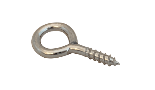 1/4" x 2" Closed Eye Lag Screw, Steel, Zinc Clear (Box of 1,200)