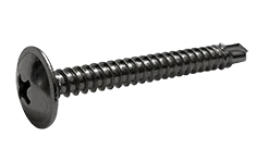#8-18 x 1-1/4" Self-Drilling K-Lath Tek Screw, 410 Stainless Steel, Modified Truss Wafer Head, Phillips (Box of 1,500)