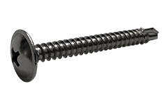 #8-18 x 2-1/4" Self-Drilling K-Lath Tek Screw, 410 Stainless Steel, Modified Truss Wafer Head, Phillips (Box of 1,000)
