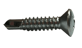 #10-16 x 3/4" Oval Head Phillips Tek Screw #2 Point, Steel Zinc (Box of 7,000)