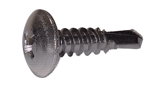 #10-16 x 3/4" Truss Head Phillips Tek Screw, 18-8 SS (Box of 5,000)