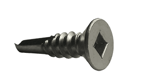 #10-16 x 1-3/4" Flat Head Square Tek Screw #2 Point, 410 SS (Box of 1,000)