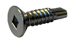 #12-14 x 3/4" Flat Head Square Tek Screw #2 Point, 18-8 SS (Box of 2,000)