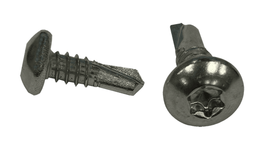 #12-14 x 1/2" Pan Head Torx (6-Lobe) Tek Screw #2 Point, 18-8 SS (Box of 5,000)