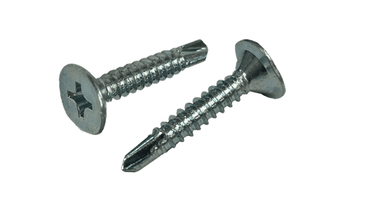 #8-18 x 1/2" Wafer head Phillips Tek Screw #2 Point, Steel Zinc (Box of 5,000)