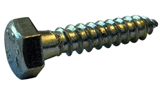 5/8" x 4" Hex Lag Bolt Low Carbon Steel, Zinc Clear (Box of 50)