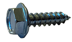 1/4"-10 x 2" Hex Washer Head Lag Bolt Low Carbon Steel, Zinc Clear (Box of 1,000)