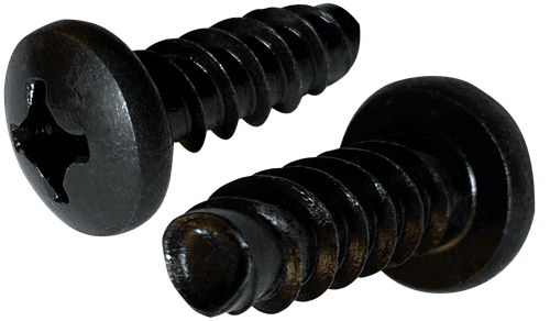 #2-28 x 1/4" Pan Head Phillips Thread Rolling Screw, Steel Black Oxide & Wax (Box of 10,000)