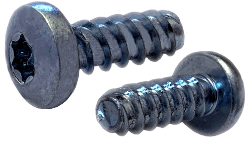#2-28 x 7/8" Pan Head Torx (6-Lobe) Thread Rolling Screw, Steel Zinc Clear & Wax (Box of 10,000)