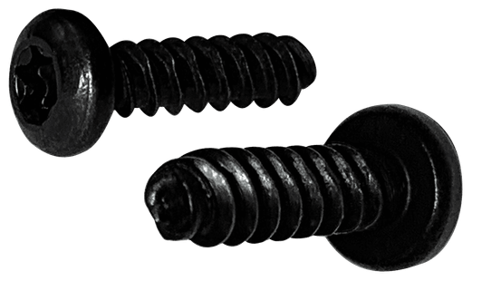 #2-28 x 1/4" Pan Head Torx (6-Lobe) Thread Rolling Screw, 18-8 SS Black Oxide & Wax (Box of 5,000)