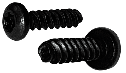 #10-14 x 1-1/4" Pan Head Torx (6-Lobe) Thread Rolling Screw, Steel Zinc Black & Wax (Box of 4,000)