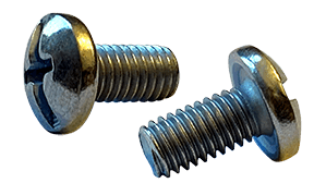 #8-32 x 1/4" Combo Drive Binding Head, Undercut Machine Screw, Steel, Zinc Clear - FT (Box of 10,000)