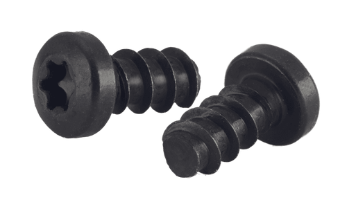M4-1.75 x 12mm Pan Head Torx (6-Lobe) Thread Rolling Screw, Steel Black Oxide & Wax (Box of 7,000)