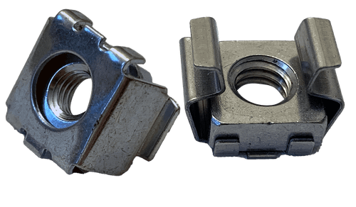 M6 093-126 Cage Nut, Steel, Zinc Clear (Box of 1,000)