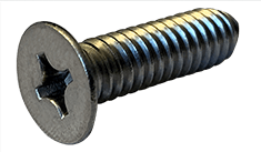#0-80 x 5/32" Phillips Drive 100 Degree Flat Head Machine Screw, 18-8 Stainless Steel - FT (Box of 5,000)