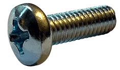 #0-80 x 5/32" Phillips Drive Pan Head Machine Screw, Steel, Zinc Clear - FT (Box of 10,000)