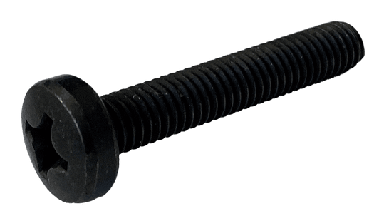 #3-48 x 1/4" Phillips Drive Pan Head Machine Screw, Steel, Zinc Black - FT (Box of 10,000)
