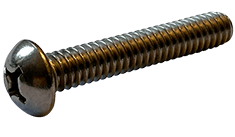 #4-40 x 1/4" Phillips Drive Round Head Machine Screw, 18-8 Stainless Steel - FT (Box of 5,000)
