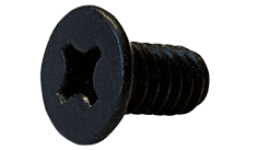 #6-32 x 5/16" Phillips Drive 82 Degree Flat Head, Undercut Machine Screw, Steel, Black Oxide - FT (Box of 10,000)