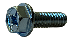 5/16"-18 x 3/4" Phillips Drive Hex Washer Head Machine Screw, Steel, Zinc Clear - FT (Box of 1,500)