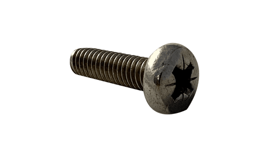 M2.5-0.45 x 10mm Pan Head Pozi Thread Rolling Screw Din 7500C, 18-8 SS Passivated & Waxed (Box of 4,000)