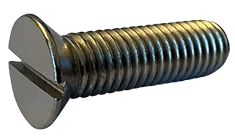 #0-80 x 1/4" Slotted Drive 82 Degree Flat Head Machine Screw, 18-8 Stainless Steel - FT (Box of 5,000)