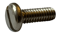 #0-80 x 7/16" Slotted Drive Pan Head Machine Screw, 18-8 Stainless Steel - FT (Box of 5,000)
