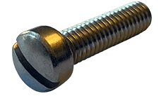 #0-80 x 11/32" Slotted Drive Fillister Head Machine Screw, 18-8 Stainless Steel - FT (Box of 5,000)
