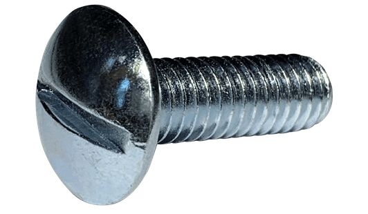 #10-32 x 9/16" Slotted Drive Truss Head Machine Screw, Steel, Zinc Clear - FT (Box of 6,000)