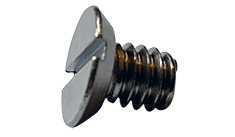 #0-80 x 1/8" Slotted Drive 82 Degree Flat Head, Undercut Machine Screw, 18-8 Stainless Steel - FT (Box of 5,000)
