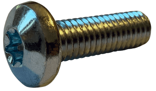 #4-40 x 1/8" Torx Drive Pan Head Machine Screw, Steel, Zinc Clear - FT (Box of 10,000)