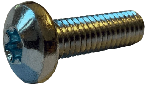#4-40 x 7/8" Torx Drive Pan Head Machine Screw, Steel, Zinc Clear - FT (Box of 10,000)