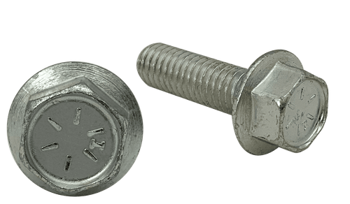 5/16"-18 x 1/2" Serrated Flange Bolt, Grade 8, Zinc Clear (Box of 1,500)